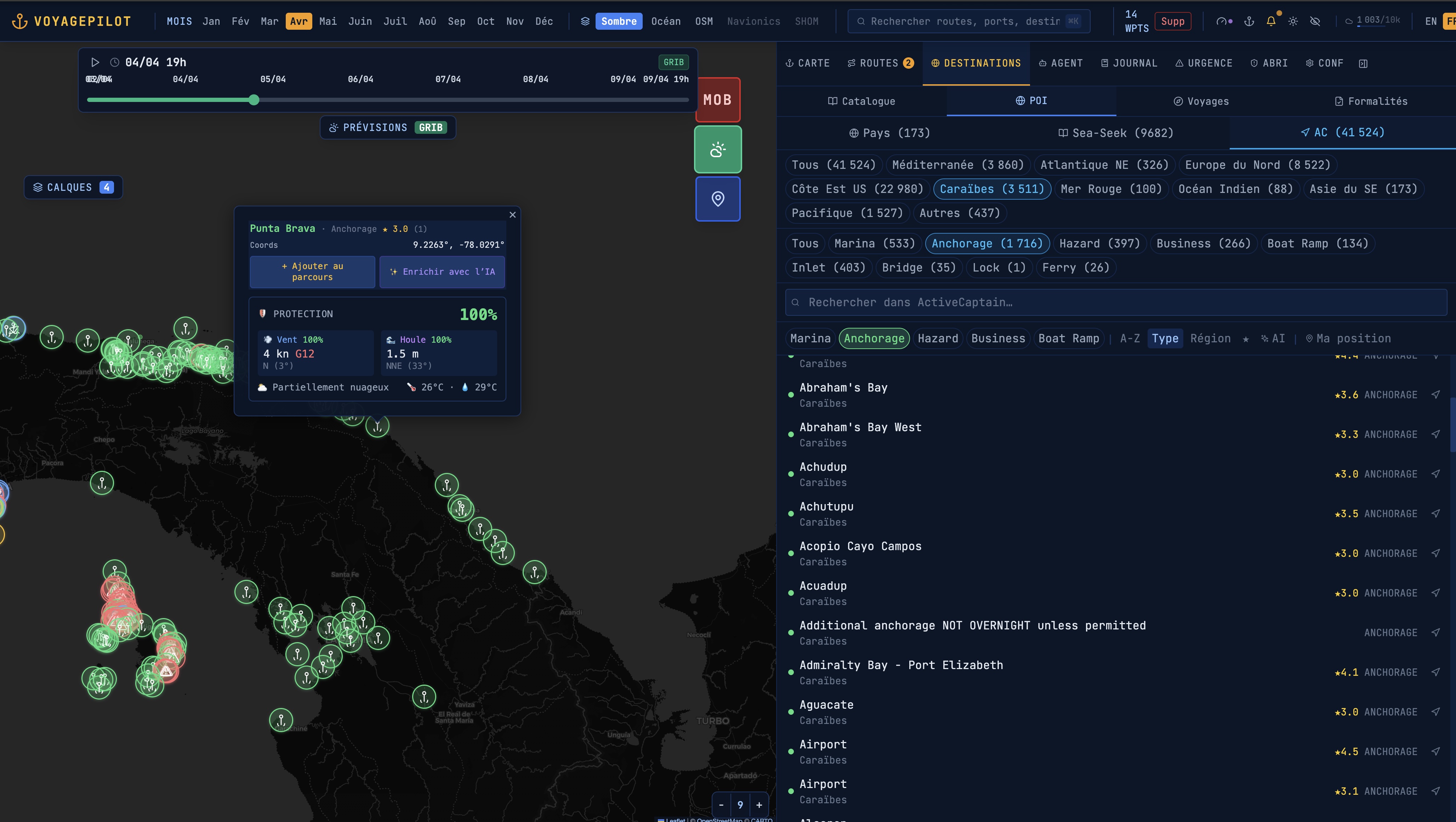 50 000+ POIs nautiques